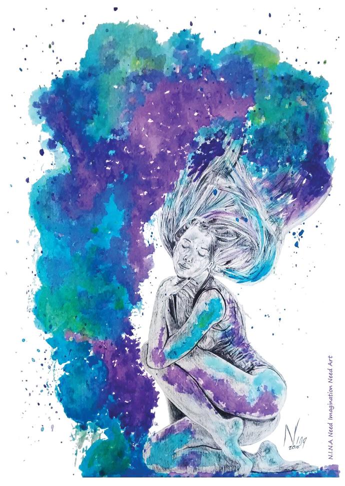 Carte Postale "Danse Colorée"