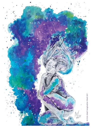 Carte Postale "Danse Colorée"